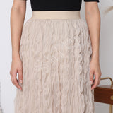 Jupe longue plissée Maëva