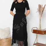 Jupe longue plissée Maëva