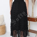 Jupe longue plissée Maëva