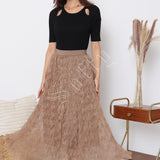 Jupe longue plissée Maëva