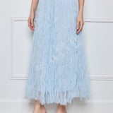 Jupe longue plissée Maëva