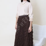 Jupe longue plissée Maëva