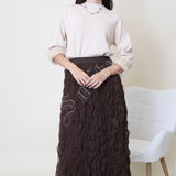 Jupe longue plissée Maëva