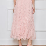 Jupe longue plissée Maëva