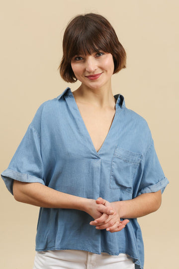 Blouse en tencel K3355