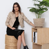 Veste en similicuir Maëna