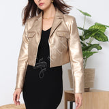 Veste en similicuir Maëna