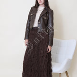 Veste en similicuir Maëna