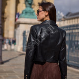 Veste en similicuir Maëna