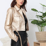 Veste en similicuir Melya