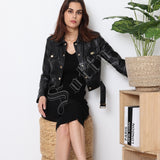 Veste en similicuir Melya