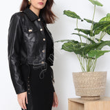 Veste en similicuir Melya