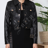Veste en similicuir Melya