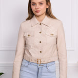 Veste en similicuir Melya