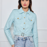 Veste en similicuir Melya