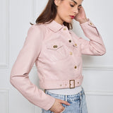 Veste en similicuir Melya