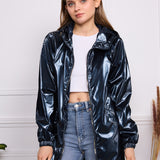 Parka imperméable effet irisé Leona