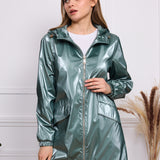 Parka imperméable effet irisé Leona