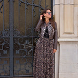 Veste courte en similicuir Maëlia