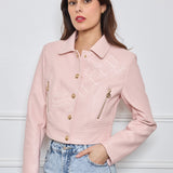 Veste courte en similicuir Maëlia