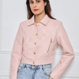 Veste courte en similicuir Maëlia