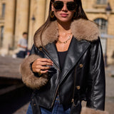 Veste en similicuir Althéa