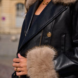 Veste en similicuir Althéa