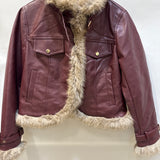 Veste aviateur doublée fausse fourrure Naomi