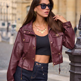 Veste en similicuir Léonie