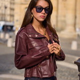 Veste en similicuir Léonie