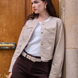 Veste en similicuir Célia