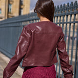 Veste en similicuir Célia