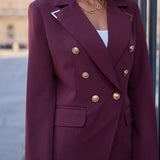 Blazer croisé à boutons dorés Victoria