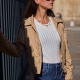 Veste courte ceinturée Nola