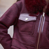 Blouson col fausse fourrure Naeva