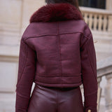 Blouson col fausse fourrure Naeva