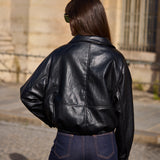 Blouson effet cuir oversize Élyna