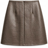Jupe simili cuir effet crocodile