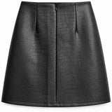 Jupe simili cuir effet crocodile