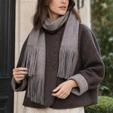 Veste drap de laine avec écharpe Madeleine