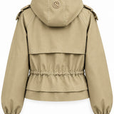 Veste à capuche à cordons