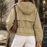 Veste à capuche à cordons