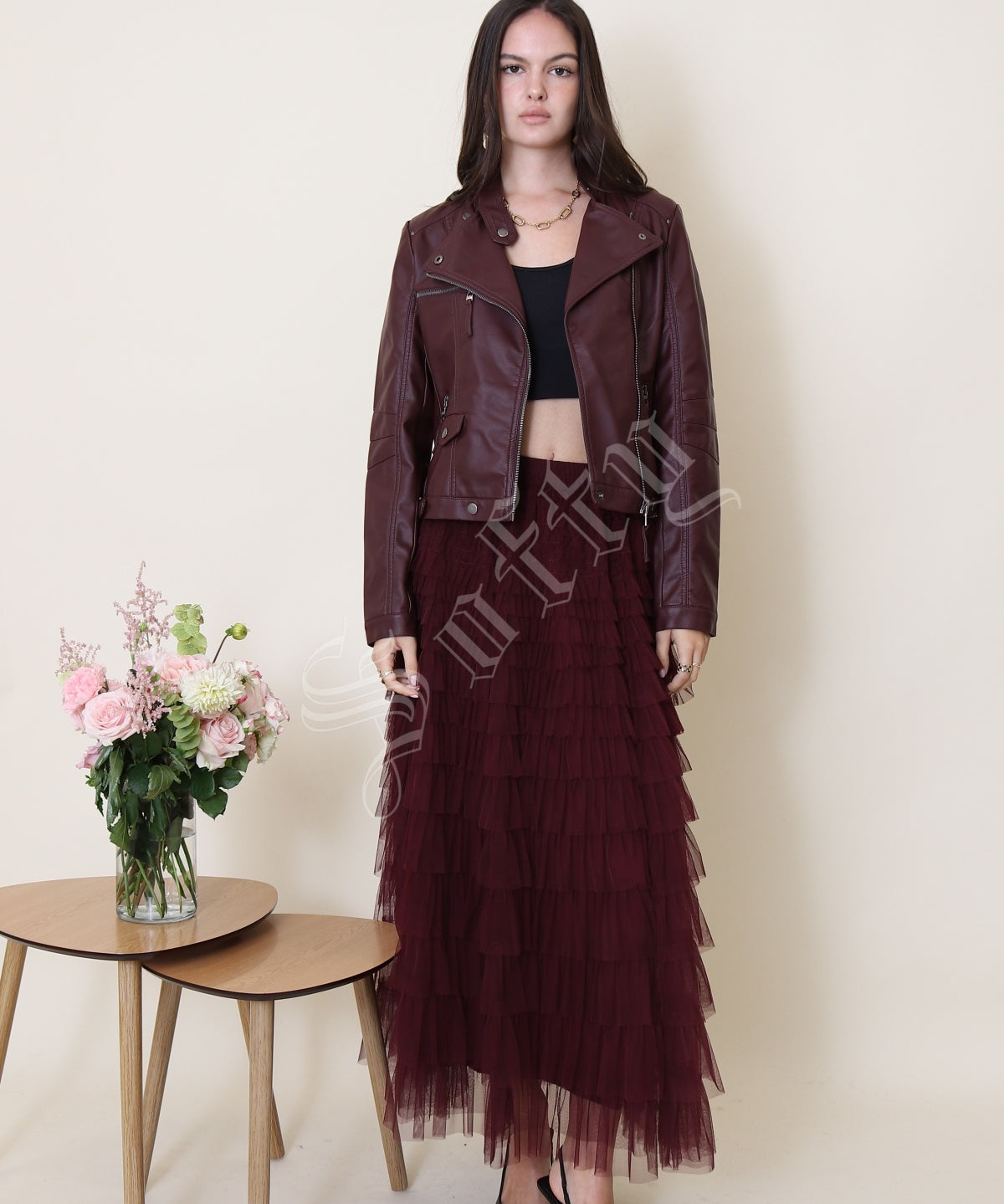 Jupe longue en tulle Tara