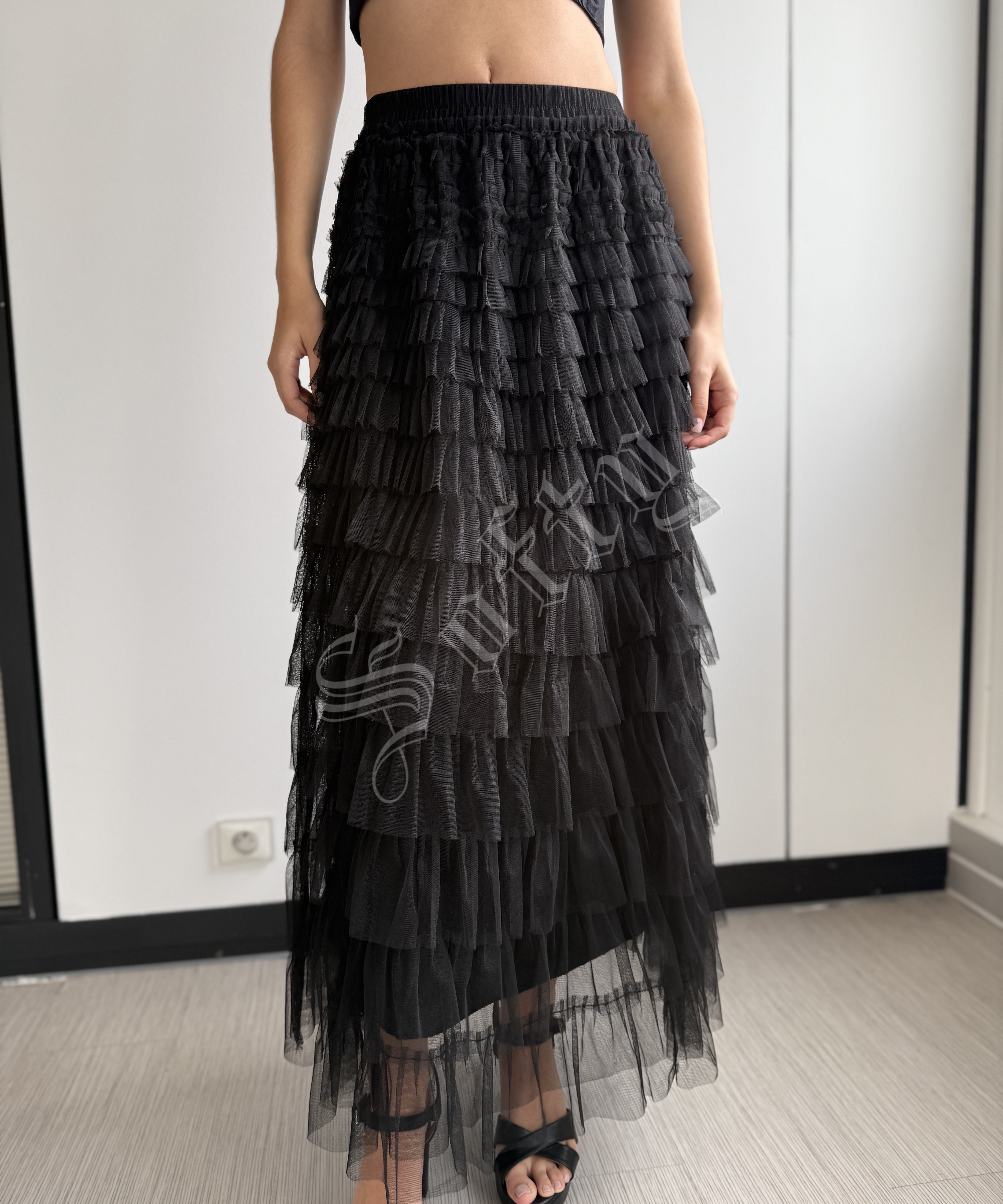 Jupe longue en tulle Tara