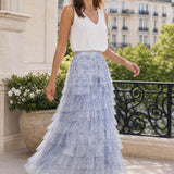 Jupe tulle imprimée Delphine