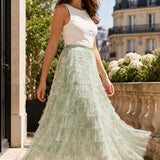 Jupe tulle imprimée Delphine