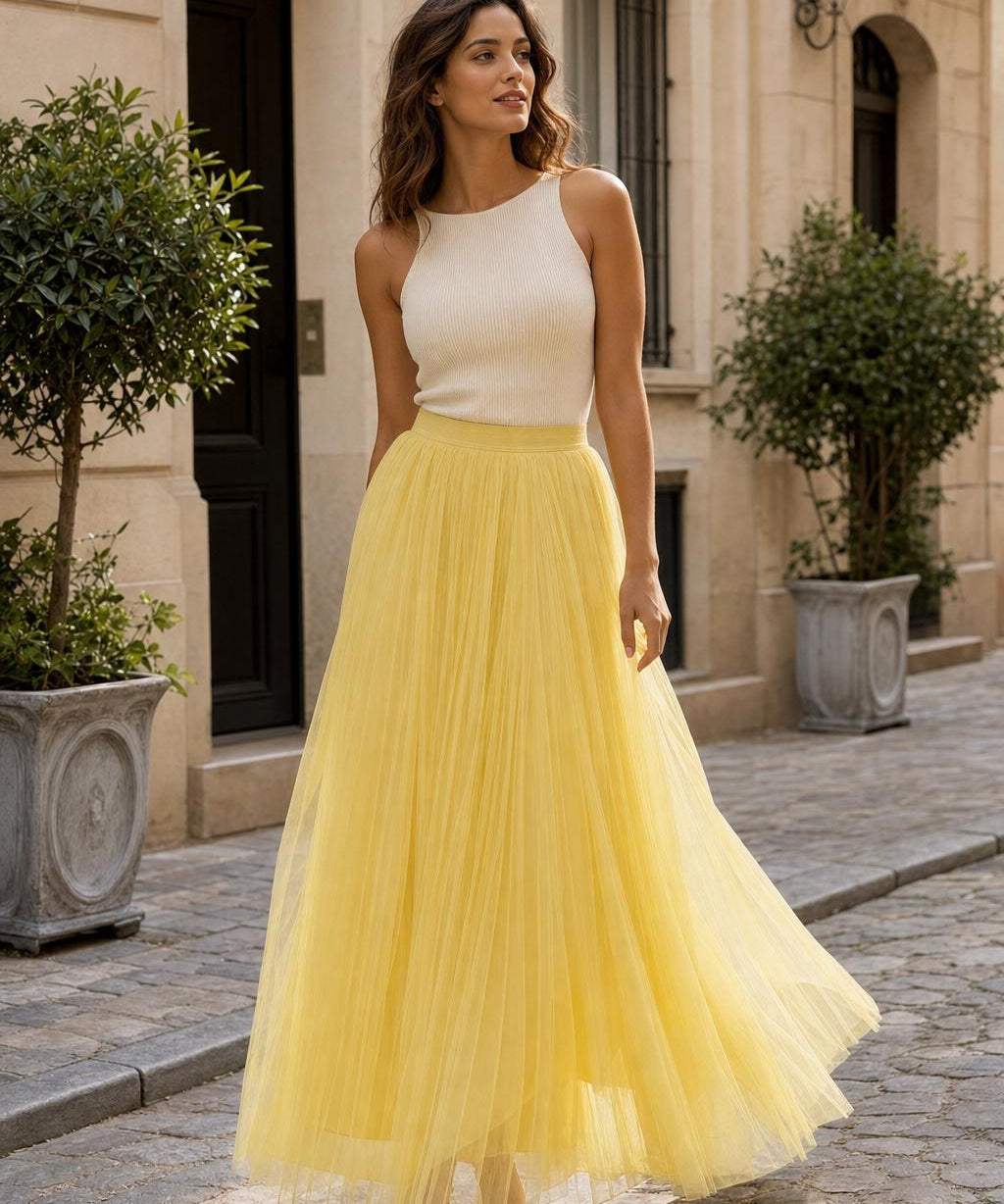 Jupe maxi tulle Mélina