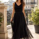 Jupe maxi tulle Mélina