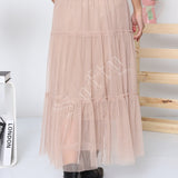 Jupe longue en tulle à pois perlés Iséa