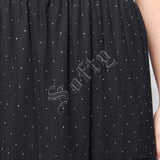 Jupe longue en tulle à pois perlés Iséa